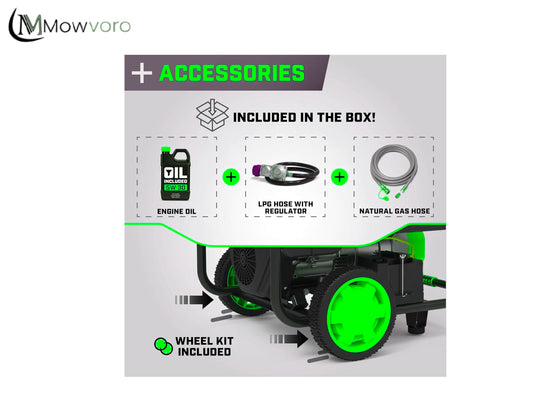 Mowvoro 15000W Tri-Fuel Portable Generator