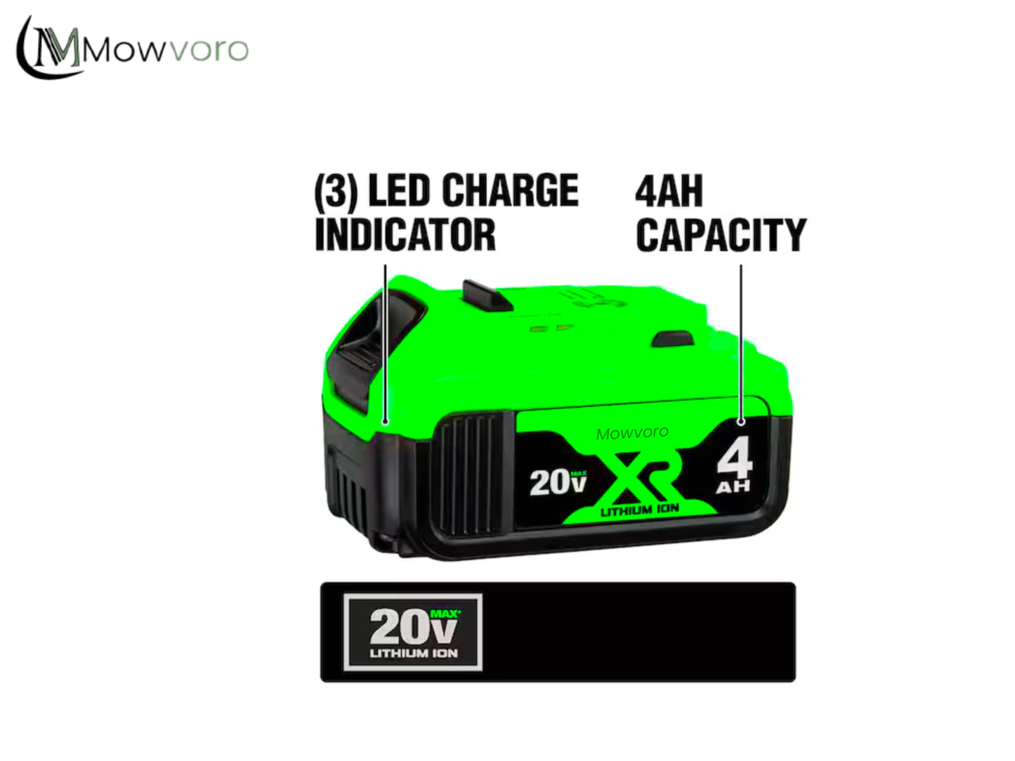 Mowvoro 20V Cordless 13-Inch Grass Trimmer